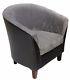 Sale! Jumbo Fabric Leather Tub Chair Sofa Armchair Dining Room Living Office