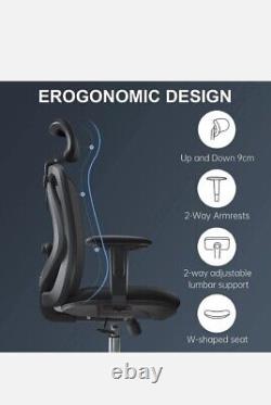 SIHOO Office Chair, Ergonomic Desk Chair, Swivel Chair with High Back, Lumbar