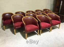 Set Of 6 Designer Leather Office Chair Library Chairs Can Be Sold Separate