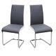 Set Of 2/4/6 Dinning/office Chairs Faux Leather Padded Room Chairs Iron Frame Uk