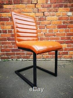 Set of 2 Industrial Dining Chairs / Contemporary Home Office Seats Retro Seating