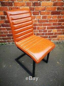 Set of 2 Industrial Dining Chairs / Contemporary Home Office Seats Retro Seating
