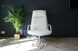 Set of 4 Walter Knoll FK 86 Lounge chairs Fabricius & Kastholm White leather