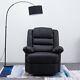 Single Faux Leather Recliner Sofa Armchair Lounge Chair Reclining Settee Office