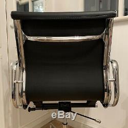 Soft Pad Office Chair Chrome Base Leather Vitra Dupe