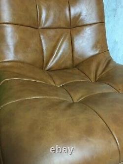 Soft Swivel Chair Retro Leather Office Chair