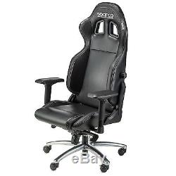 Sparco R100S Racing Roller/Rolling Office Work Chair/Seat In Black/Black