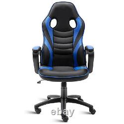 Sport Racing Gaming Chair Adjustable Office Chairs Swivel Leather Computer Desk