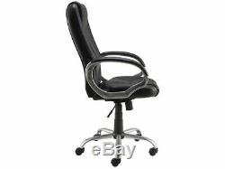 Staples Darcy Black Bonded Leather Executive Office Chair, Adjustable, Free P+P