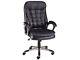 Staples Gridblock Executive Bonded Leather Office Chair Black New + Free 24h Del