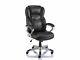 Staples'giuseppe' Black Executive Leather Office Managers Chair + Free 24h Del