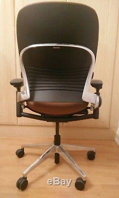 Steelcase Leap Premium Task Chair Tan Leather