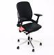 Steelcase Leap V2 Task Chair With Aluminium Base In New Black Leather