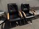 Stylish Italian Chrome Black Leather Office Chairs