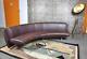 Sublime Moroso Waiting Brown Leather Curved Sofa Rodolfo Dordoni Rrp £7,425