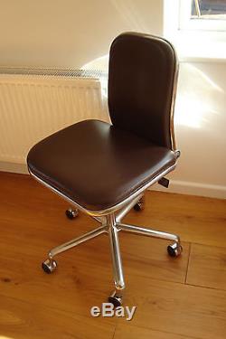 Supporto Polished Die Cast Aluminium & Leather Office Chair