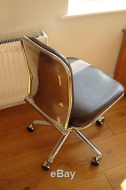 Supporto Polished Die Cast Aluminium & Leather Office Chair