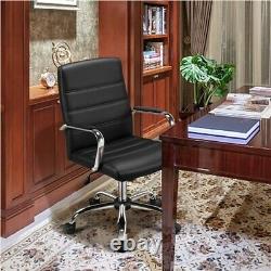 Swivel Computer Desk Chair Executive Office Chair Adjustable PU Leather Chair