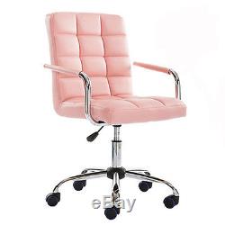Swivel DINING/OFFICE/BAR CHAIR Wheels Lift PU Leather Modern Home Furniture