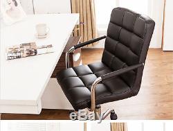 Swivel DINING/OFFICE/BAR CHAIR Wheels Lift PU Leather Modern Home Furniture