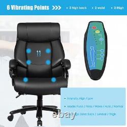 Swivel Massage Office Chair PU Leather Adjustable Computer Gaming Chair