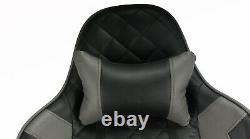 Swivel PU Leather Office Racing Sport Gaming Style Tilt Computer Desk Chair UK
