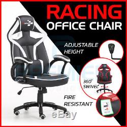 Swivel Pu Leather Office Racing Gaming Chair Adjustable Ergonomic Desk Computer