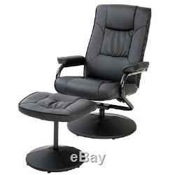 Swivel Recline Chair with Footstool Reclining Armchair Home Office LIFE CARVER