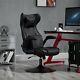 Swivel Rocker Gaming Chair Office Chair With Pedestal Base, Armrest, Headrest
