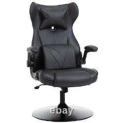 Swivel Rocker Gaming Chair Office Chair with Pedestal Base, Armrest, Headrest
