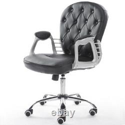 Swivel Velvet Office Chair Home Computer Desk Chair Adjustable Back Seat Height