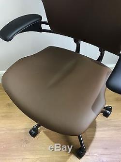Tan Leather Humanscale Freedom Ergonomic Office Task Chair 2015 Model