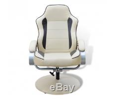 TV Reclining Armchair Faux Leather Footrest Chairs Seat Game Reading Home Office