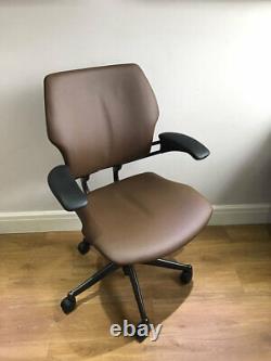 Tan Leather Humanscale Freedom Ergonomic Office Task Chair Free Uk Del