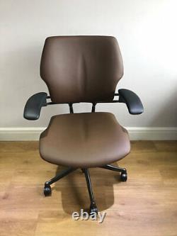 Tan Leather Humanscale Freedom Ergonomic Office Task Chair Free Uk Del