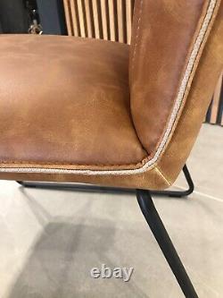 Tan Leather Look Dining/office Chair