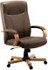Teknik Office Richmond Brown Bonded Leather Executive Chair With Matching Remova