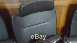 Teknion Okamura super Executive high back Chair Chrome/Alli Black Leather