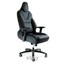Tesla model X office chair OEM seat black leather