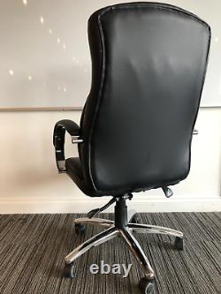 Trojan Black Leather Executive Office Chair Managerial