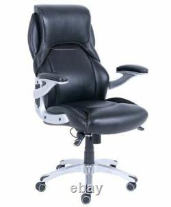 True Innovations Black Bonded Leather Managers Executive Office Chair NO