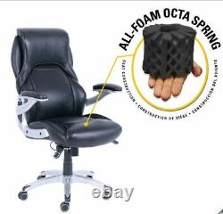 True Innovations Black Bonded Leather Managers Executive Office Chair NO