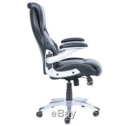 True Wellness Black Bonded Leather Managers Executive Chair