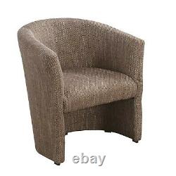 Tub Chair Lounge Living Room Office Armchair Fabric Faux Leather Single Fireside