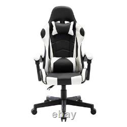 UK office racing swivel chair gaming chair leather reclining chair with footrest