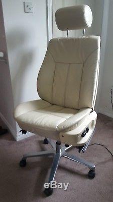 Ultimate office chair BMW 7 series Cream Leather seat with working electrics