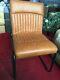 Urban Vintage Retro Style Dining /office Chair In Antique Tan Pu Leather Rrp£250
