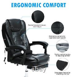 Used Luxury Office Computer Massage Chair Gaming Swivel Recliner Leather