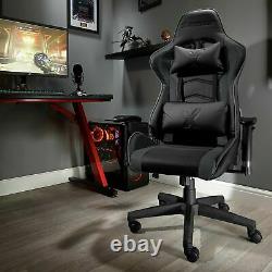 Used X Rocker Faux leather Ergonomic Office Gaming Chair Black-BG211