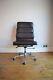 Vintage Original Charles Eames Leather Soft Pad Chair For Icf Computer Office